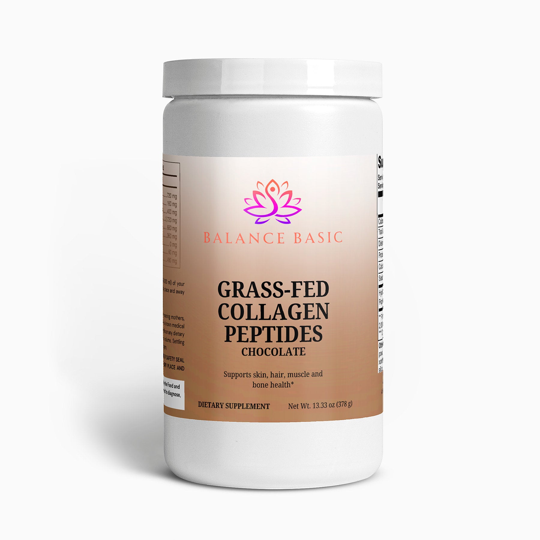 Grass-Fed Collagen Peptides Powder (Chocolate)