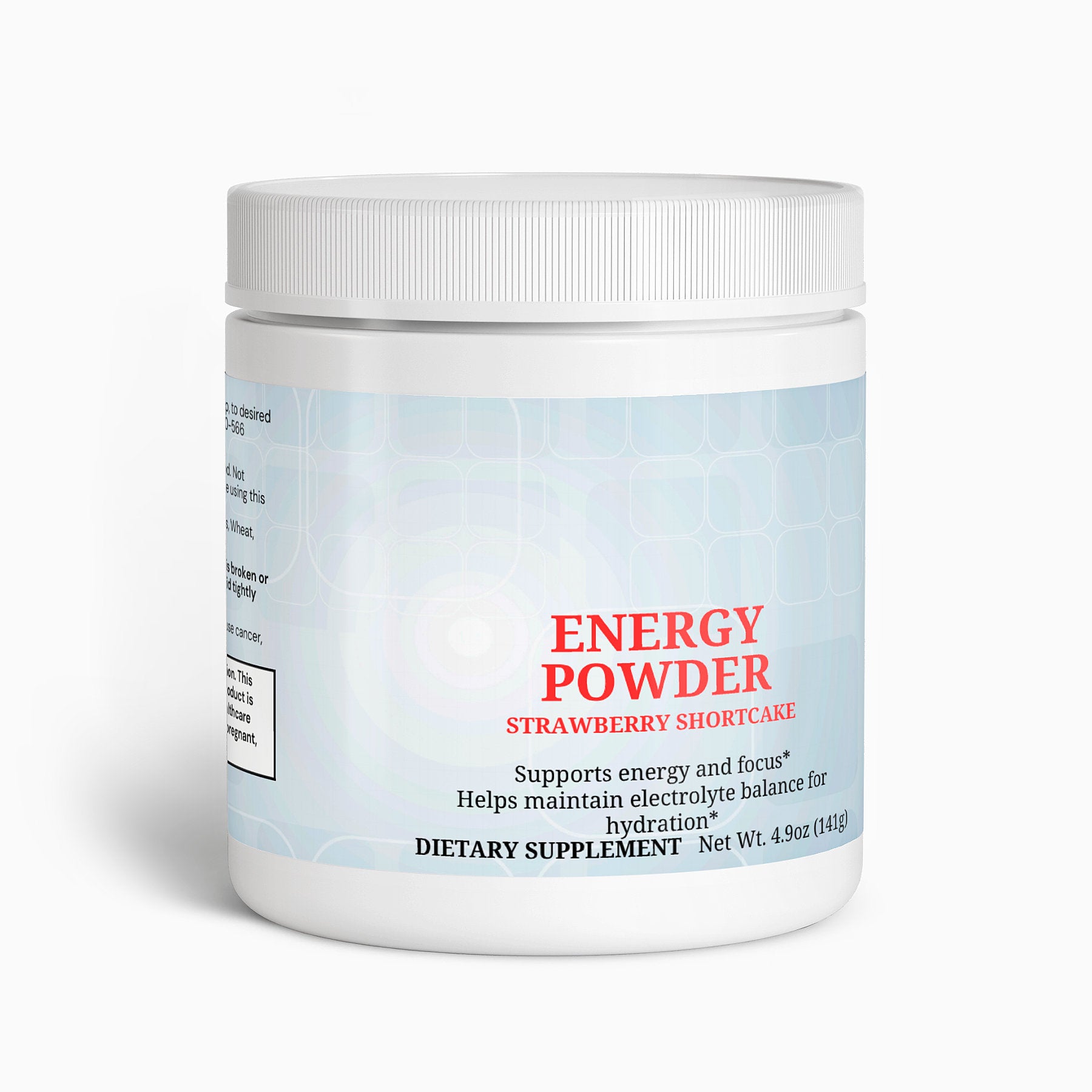 Energy Powder (Strawberry Shortcake)